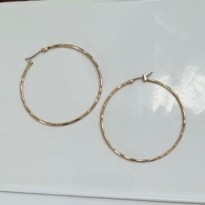 Large Gold Hoop Earrings